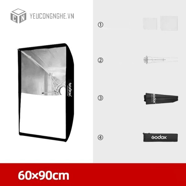 Softbox thao tác nhanh Godox 60x90cm