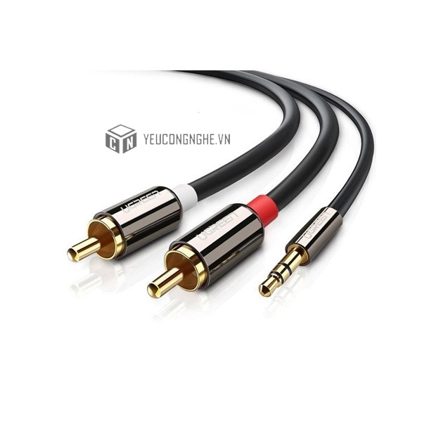 Cáp Audio 1 ra 2 dài 1,5m/3M cao cấp Ugreen