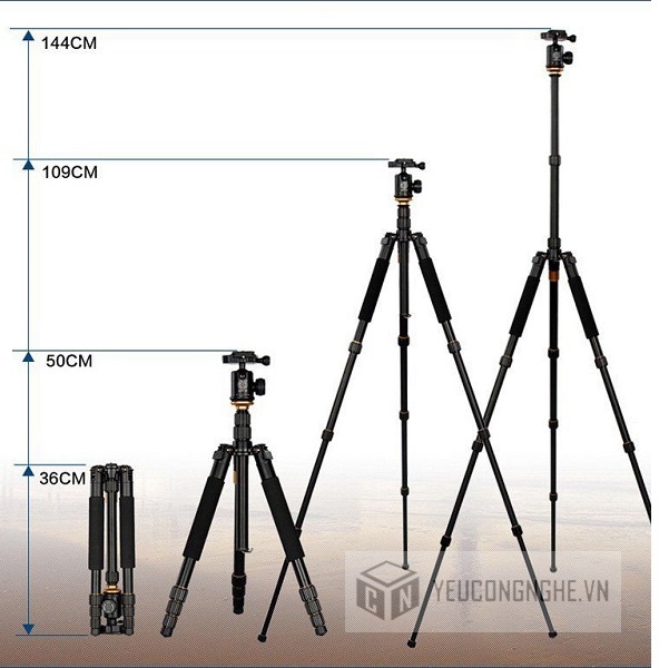 Chân máy ảnh Tripod Beike Q999S version II