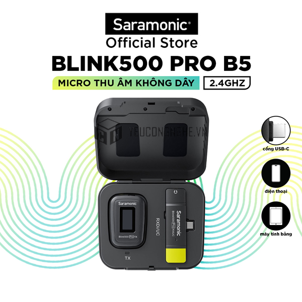 Mic thu âm Saramonic Blink 500 Pro B5 cổng Type-C