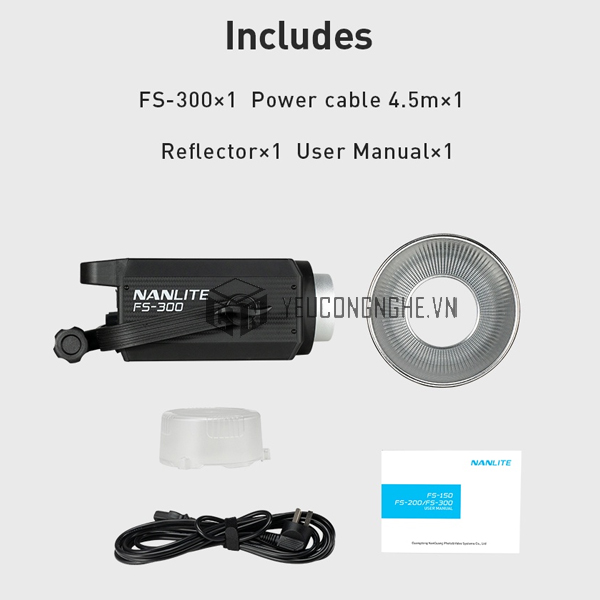 Đèn led Nanlite FS-300 Led Daylight Spot Light