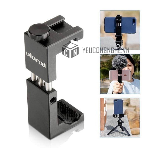 Gá kẹp điện thoại Ulanzi ST-02S gắn tripod