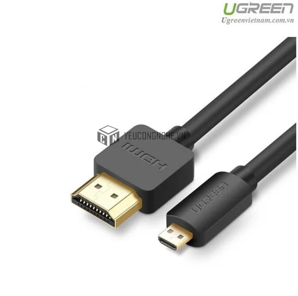 Cáp chuyển Micro HDMI to HDMI dài 3M Ugreen 30104