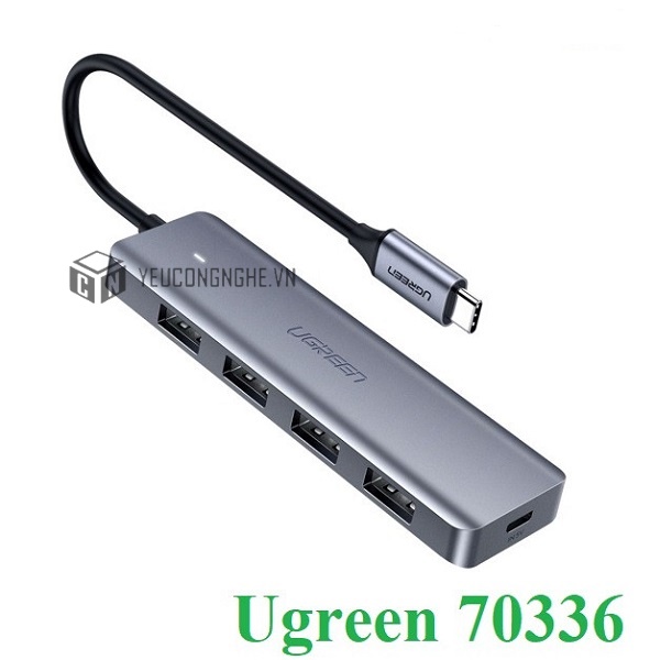 Bộ chia hub USB-C 3.0 4 cổng Ugreen (70336)