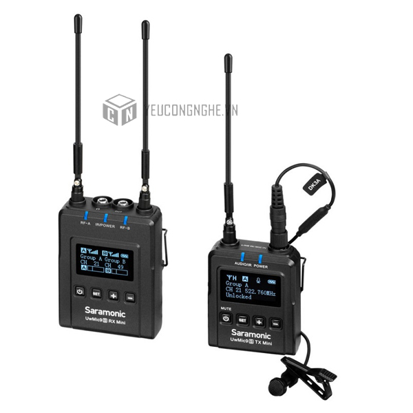 Mic thu âm Saramonic Uwmic9S Kit1 Mini