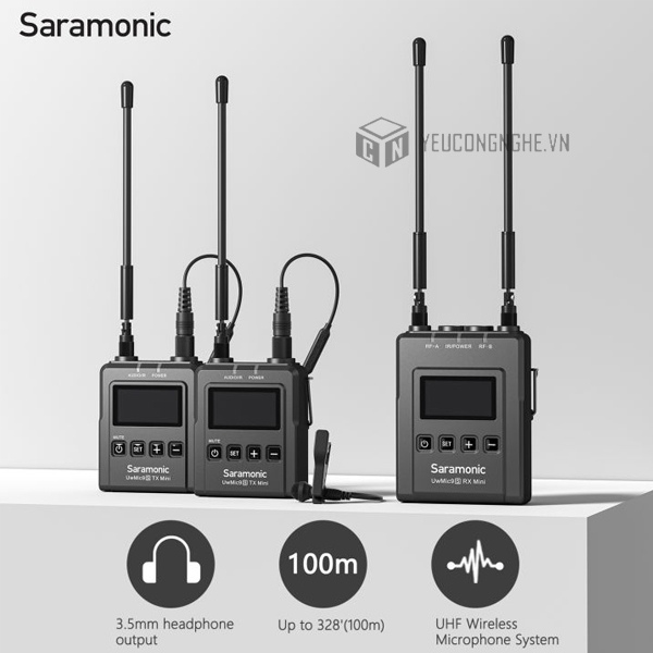Mic thu âm Saramonic Uwmic9S Kit2 Mini