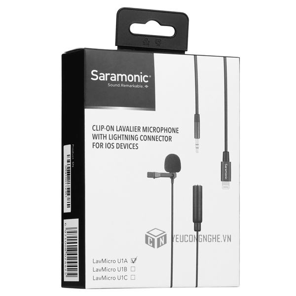 Saramonic Lavmicro U1A - Micro cài áo cổng Lightning