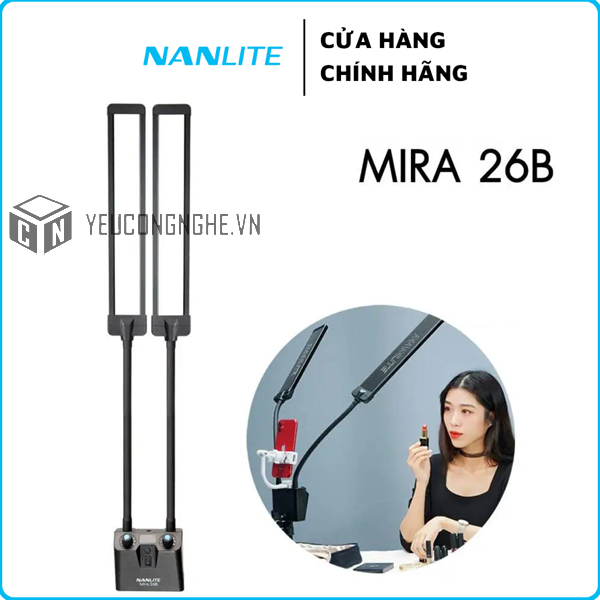 Đèn led đôi Nanlite Mira 26B (bản combo)