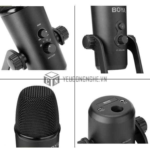 Mic thu âm BY-PM700 cho máy tính, PC để thu âm clip ASRM độ nhạy tiếng cao