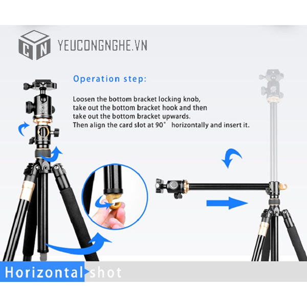 Chân máy ảnh Beike Q996H ( QZSD )