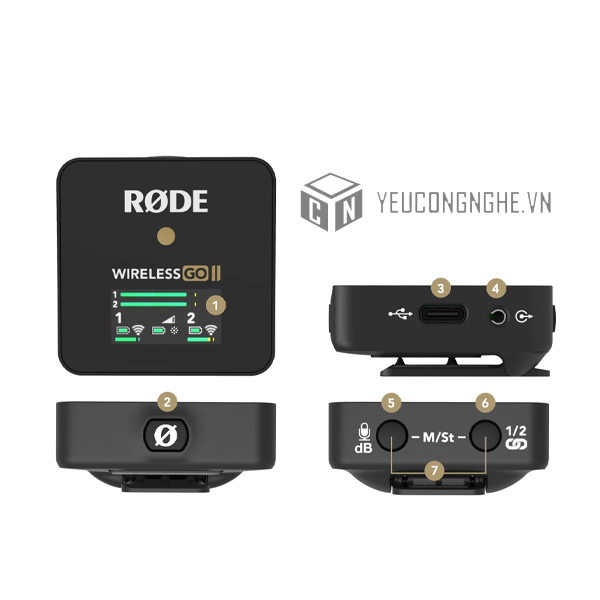 Bộ nhận (receiver) RX RODE Wireless Go II