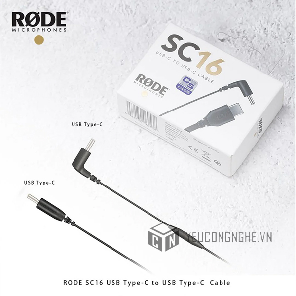 Cáp âm thanh 2 đầu USB-C Rode SC16