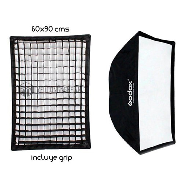 Softbox Godox kèm lưới tổ ong 60x90cm