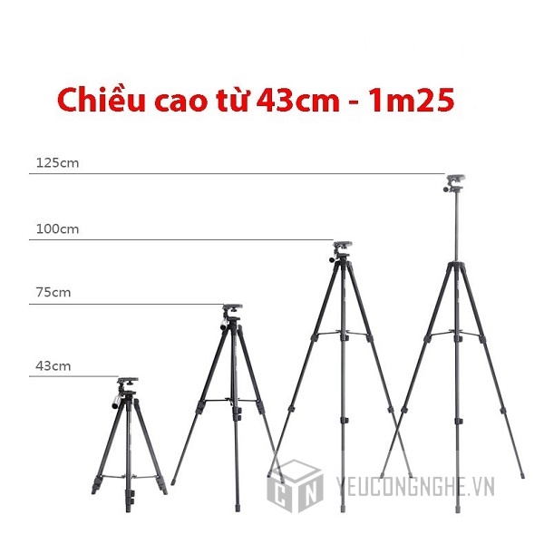 Chân tripod Yunteng VCT-5208