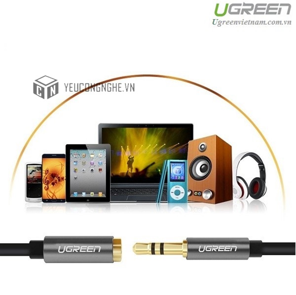 Cáp Audio 3.5mm Nối Dài 2M Ugreen 10594