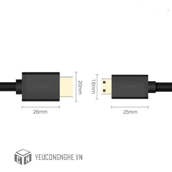 Cáp Mini HDMI to HDMI 1.5m Ugreen 11167