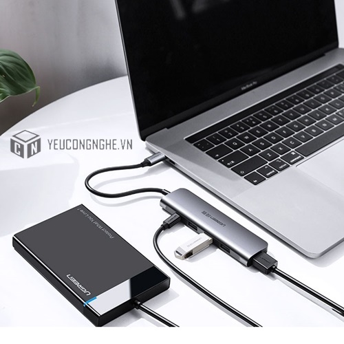 Bộ chia cổng USB Type-C sang 4 cổng USB 3.0 Ugreen 50979