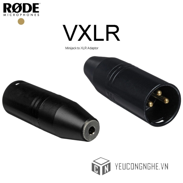 Jack chuyển đổi 3.5mm TRS female sang cổng XLR male RODE VXLR