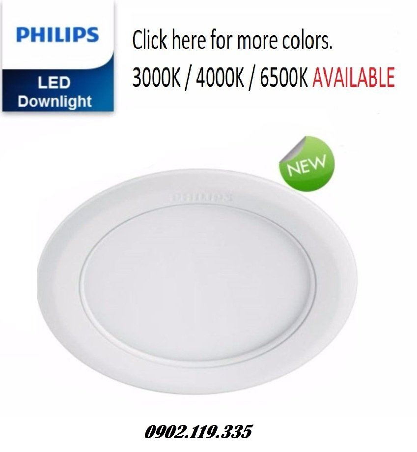 đèn downlight led âm trần philips kiểu tròn mẫu mã đẹp