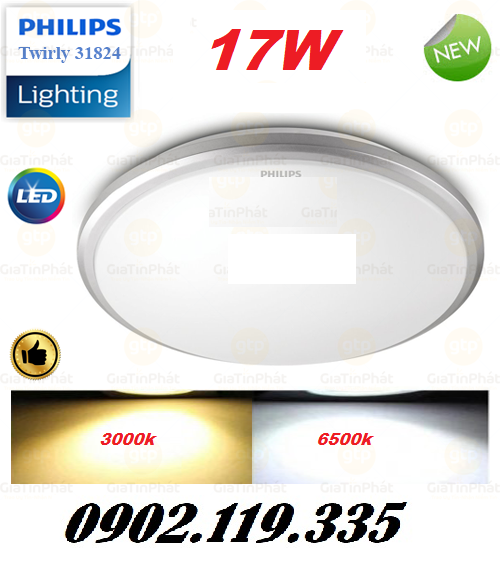 đèn ốp trần led philips kiểu dáng đẹp chất lượng cao dùng ốp nổi trần