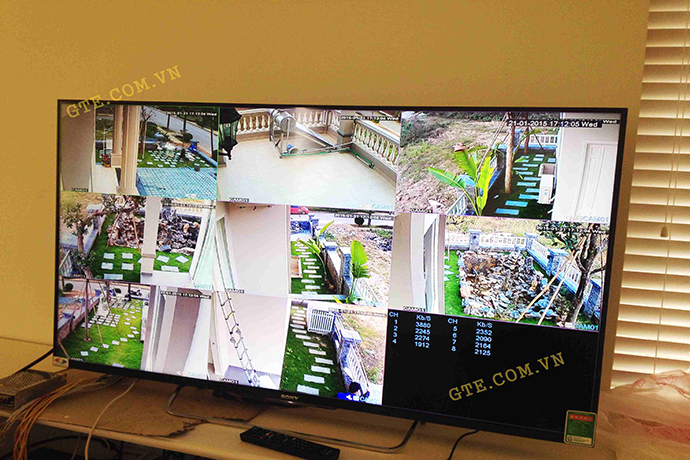 Thi công , lắp đặt hệ thống camera giám sát dùng hệ thống camera IP