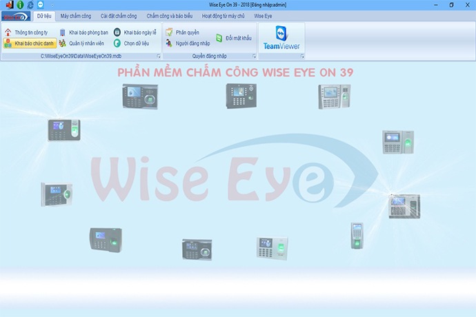 Hướng dẫn cài đặt phần mềm chấm công tiếng Việt Wise Eye ON39