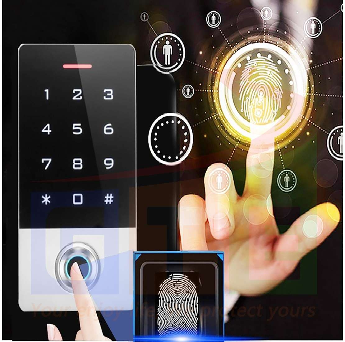 đầu đọc vân tay kiểm soát cửa