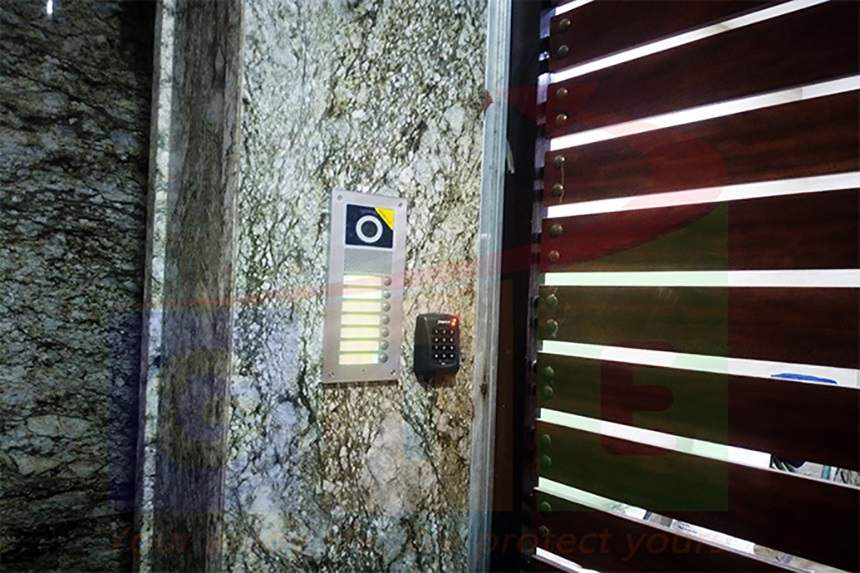 Lắp đặt nút bấm chuông hình nhiều phòng dùng cho căn hộ chung cư