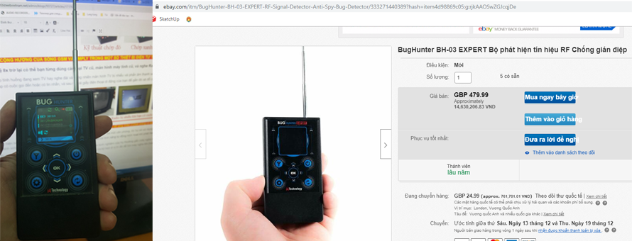 máy dò ghi âm nghe lén