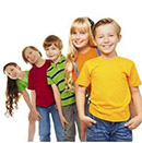 Children With Banners - Stock Photo