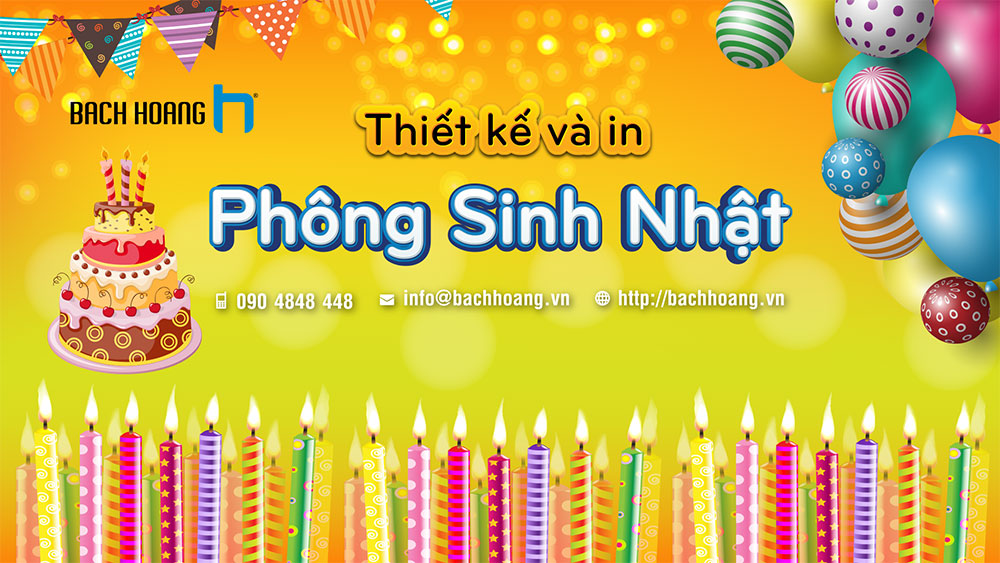 Thiết Kế và In Phông Sinh Nhật