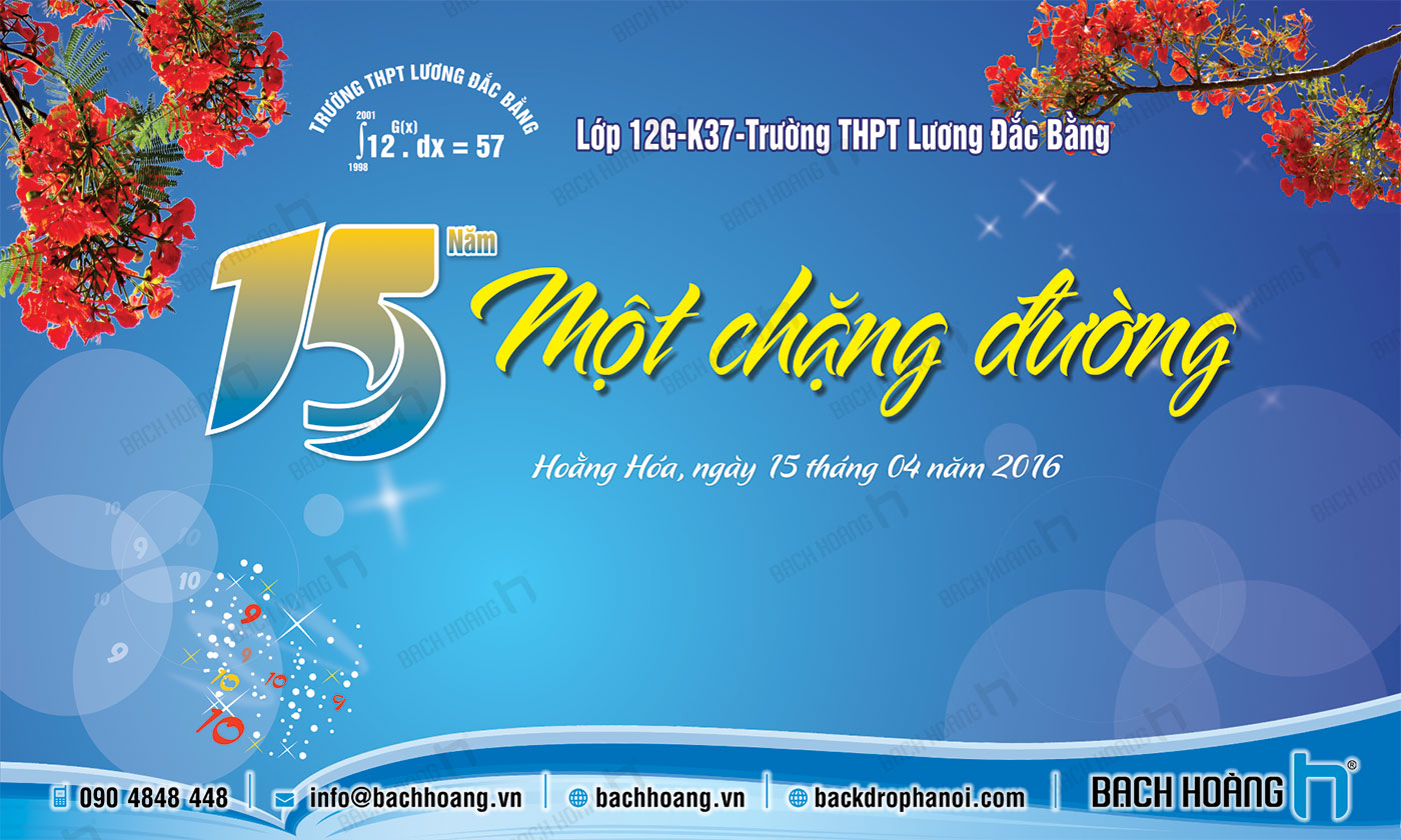 Mẫu thiết kế backdrop họp lớp - phông họp lớp đẹp