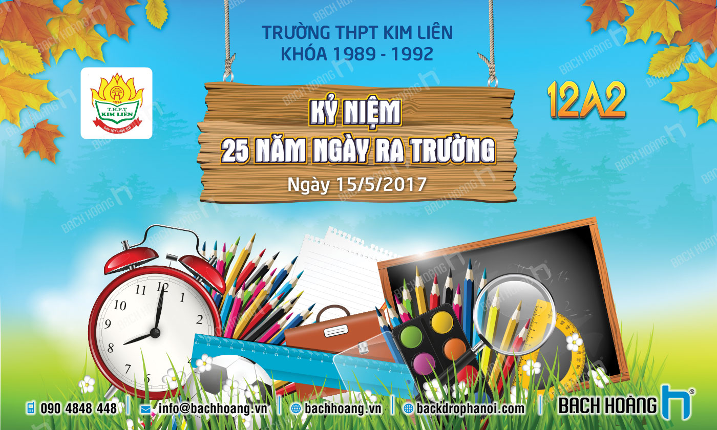 Mẫu thiết kế backdrop họp lớp - phông họp lớp đẹp