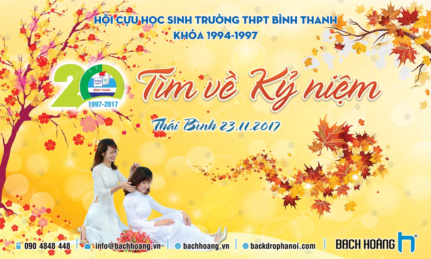 Mẫu thiết kế backdrop họp lớp - phông họp lớp đẹp