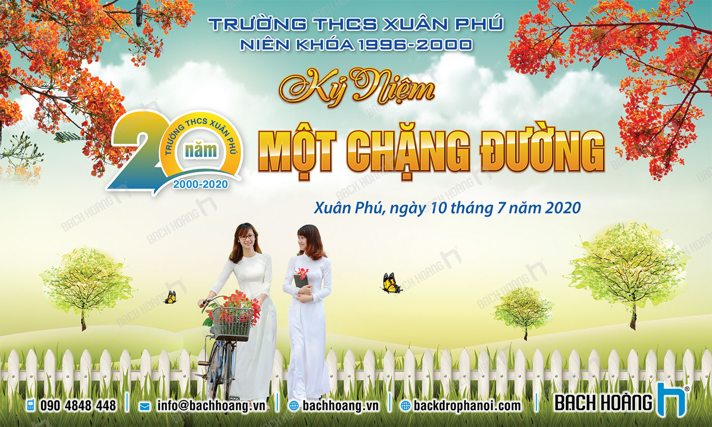 Mẫu thiết kế backdrop họp lớp - phông họp lớp đẹp