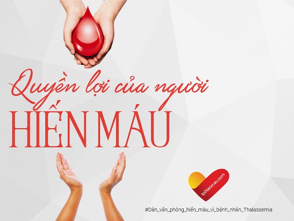 Quyền lợi khi tham gia hiến máu