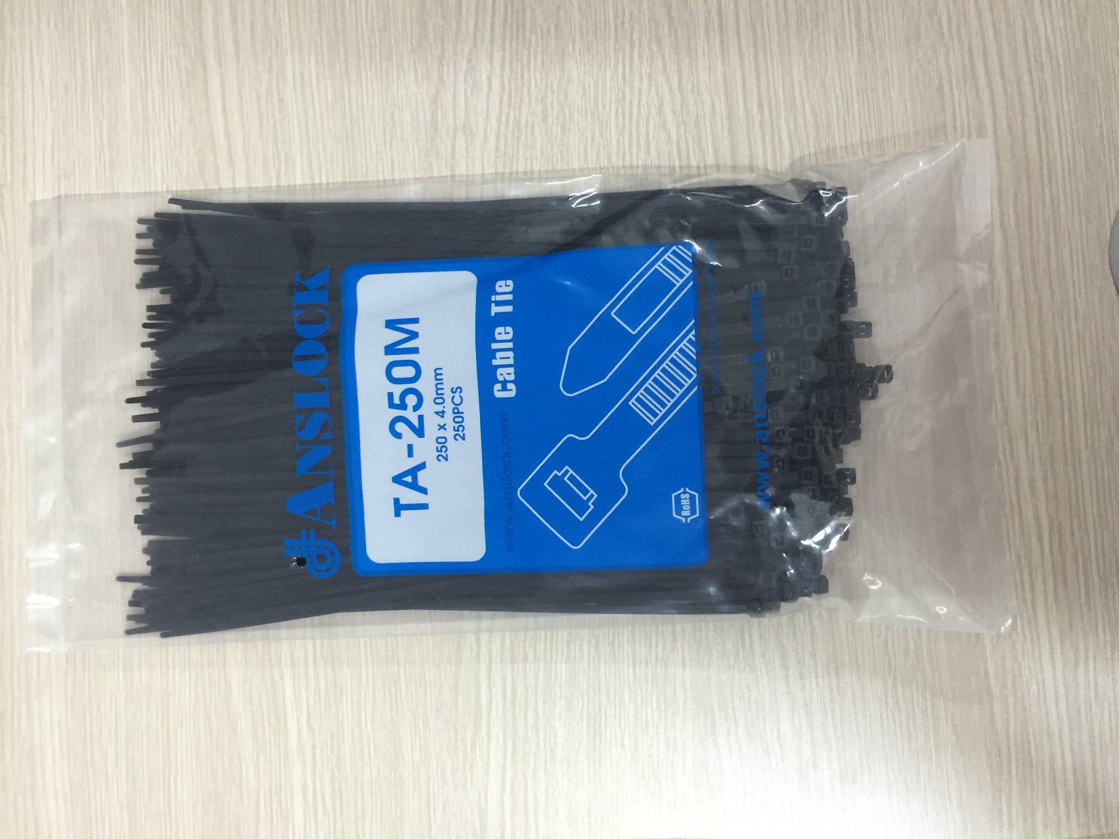 Dây thít nhựa TA đen 250