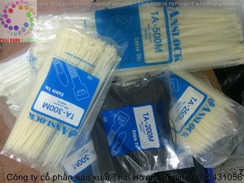 Dây rút nhựa đen - trắng