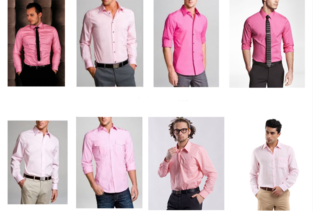 Áo Sơ Mi Màu Hồng Nam