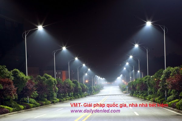 đường phố lắp đèn led