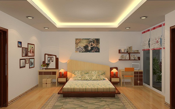 đèn led ốp trần phòng ngủ