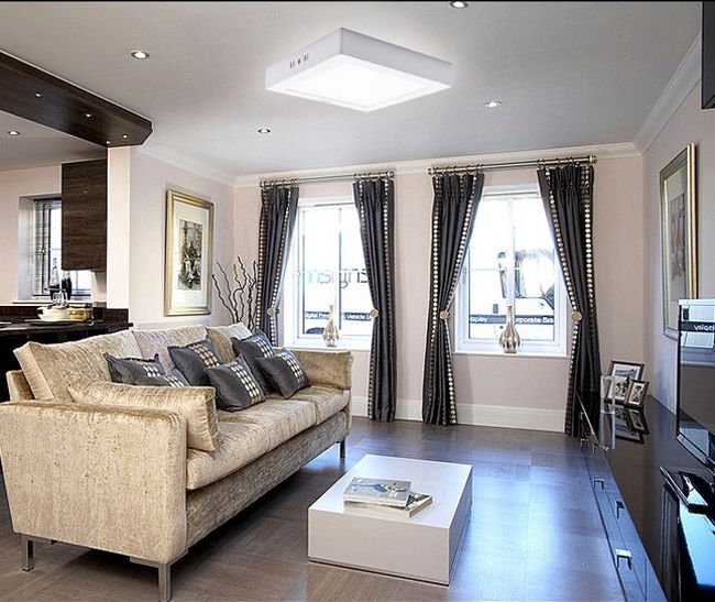 đèn led ốp trần phòng khách