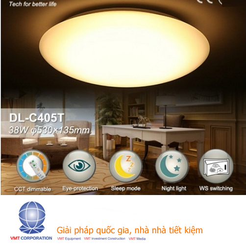 đèn ốp trần điều khiển từ xa