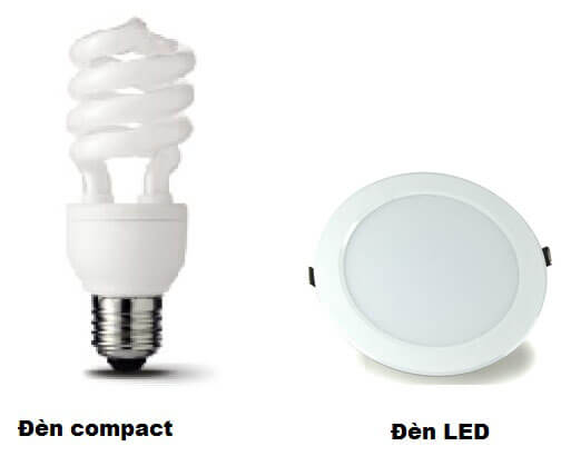 so sánh đèn led âm trần và đèn compact