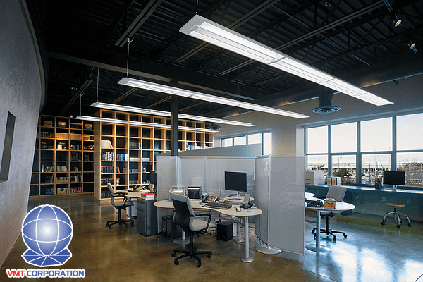 sử dụng đèn tuýp LED trong văn phòng