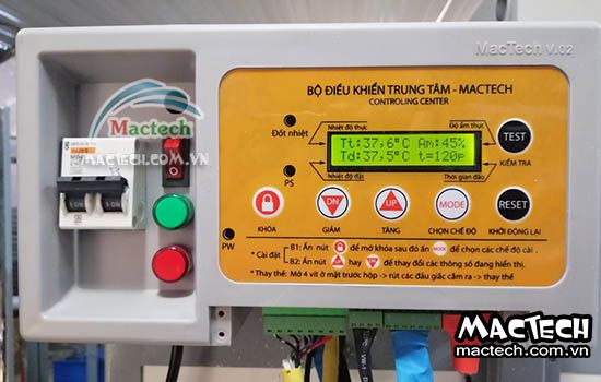 Hướng dẫn cài đặt thông số công suất trên bộ điều khiển máy sấy Mactec