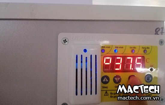 Hướng dẫn cách cài nhiệt độ trên máy ấp trứng Mactech