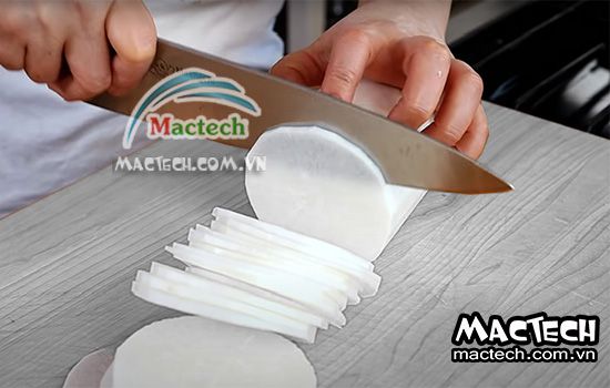Cách sấy củ cải bằng máy sấy Mactech giúp khô đều khô đẹp