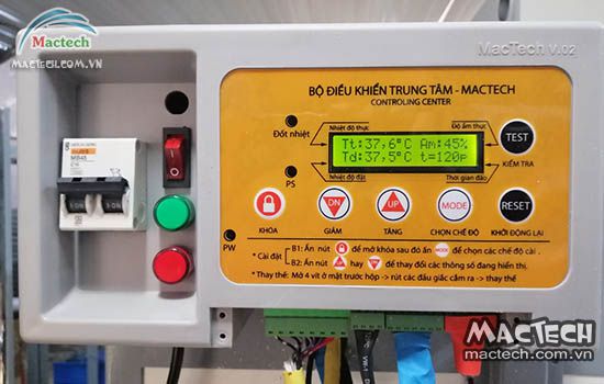 Cấu tạo máy ấp trứng công nghiệp Mactech