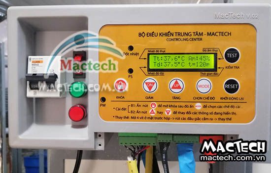 Loa báo quá nhiệt trên máy ấp trứng Mactech? Khi nào loa kêu
